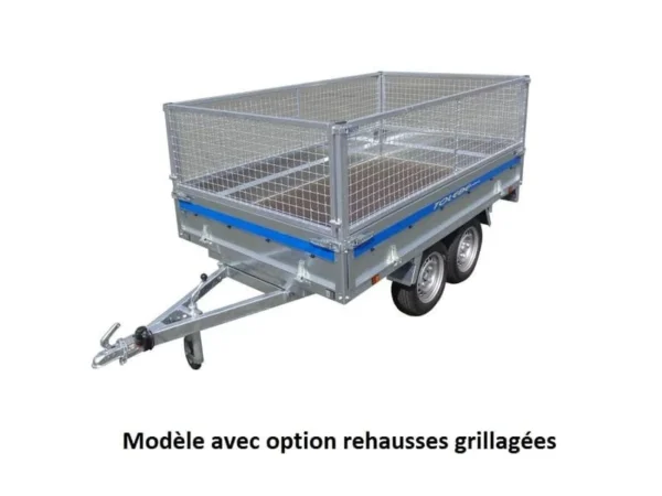 Remorque bagagère Tolede 39550 – Lider – 365 x 159 cm – PTAC 500 kg