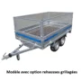 Remorque bagagère Tolede 39550 – Lider – 365 x 159 cm – PTAC 500 kg